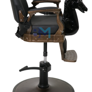Silla de corte infantil diseño de caballo Negro