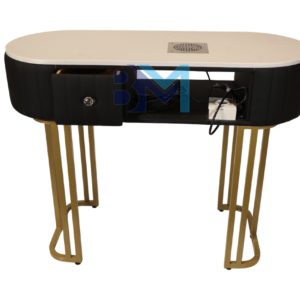 Mesa de manicura individual en tercipelo con aspirador