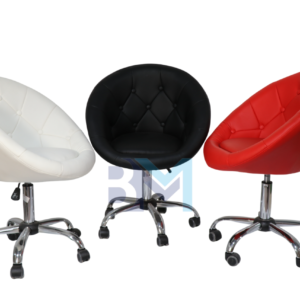 Silla de manicura en polipiel Rosa y Negro