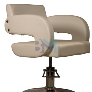 Silla de peluquería en polipiel color Blanco