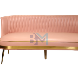 Sofá de espera Rosa y Dorado