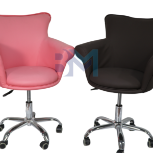 Silla de manicura en polipiel Rosa y Negro