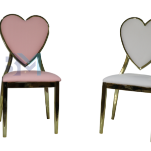 Silla de manicura en forma de corazon
