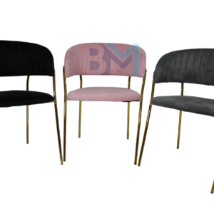 Silla de manicura en terciopelo Media Luna
