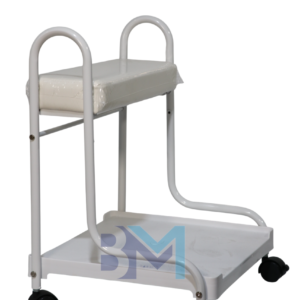 Soporte de pedicura con ruedas Blanco y Negro