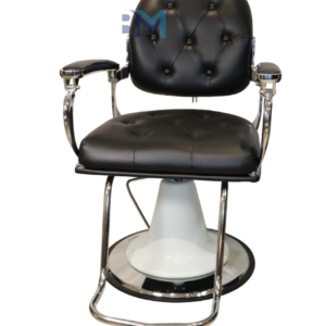 Silla de peluquería en polipiel color Negro Chester