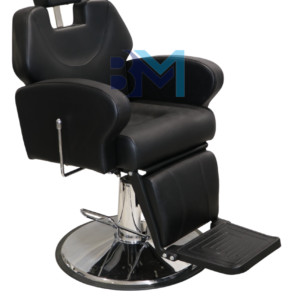 Sillón de barbería clásico Negro