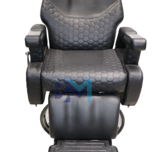 Sillón de barbería clásico negro Exagonal
