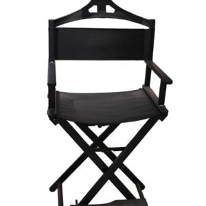 Sillón de barbería, peluquería y maquillaje negro