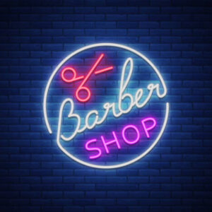 NEON LED DE BARBERIA  50 X 50