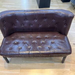 Sofá de espera marrón