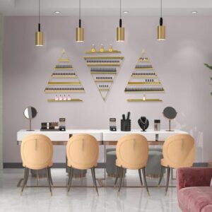 Soporte para esmaltes triangular Dorado