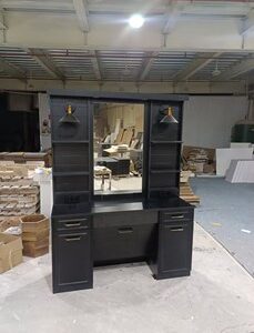 Espejo tocador negro