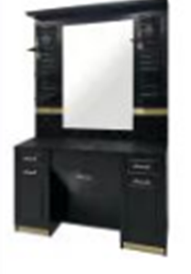 Espejo tocador negro