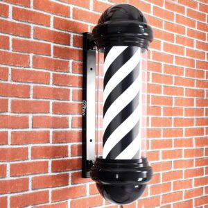 Pirulo para barbería negro y blanco