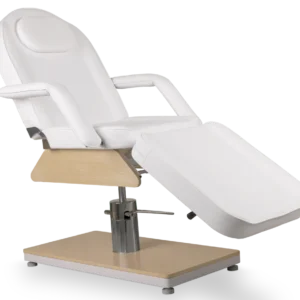 Camilla blanca equipada con bomba hidráulica Gemini OAK