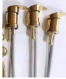 Monomando dorado para lavacabezas