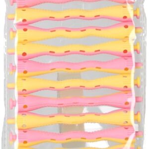 EUROSTIL paquete de 12 rollos permanente ondulado diámetro 7,5 mm rosa amarillo