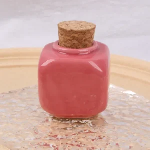 CUENCO DE CERAMICA CON TAPA DE CORCHO