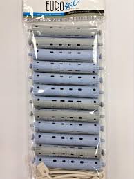 Bigudies Gris/Azul nº2 (12 Uds) (Diam. 13X91Mm)
