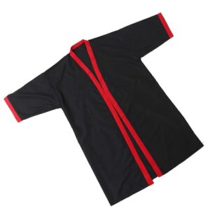 Kimono de peluquería cruzado Negro