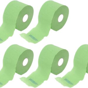 5 Rollos papel para cuello Verde
