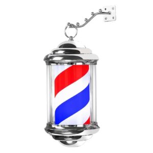 poste de barbero giratoria para exteriores, 28 cm