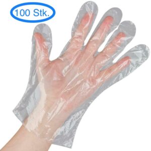 Paquete de guantes de plástico desechables