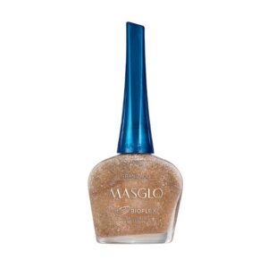 MASGLO Esmalte de Uñas Granizado Dorado