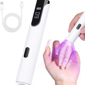 LAMPARA PORTATIL LED/UV PARA SECADO DE UÑAS BLANCA