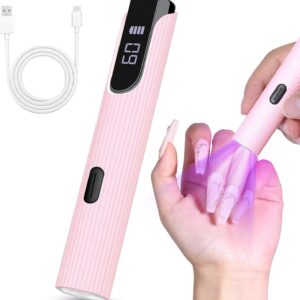 LAMPARA PORTATIL LED/UV PARA SECADO DE UÑAS ROSA