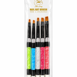 KIT DOBLE DE PINCELES DE SILICONA PARA UÑAS.