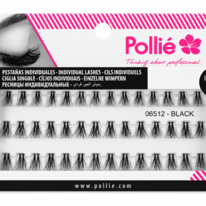 PESTAÑAS POLLIE INDIVIDUAL DUO CORTAS NEGRAS 06512