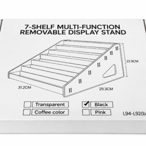Soporte de acrilico de mesa para esmaltes 7 baldas