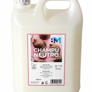 5 litros de champu uso frecuente coco