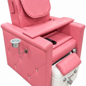 Silla Rosa de pedicura spa con bañera de hidromasaje