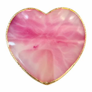 Paleta de decoración de uñas forma de corazon