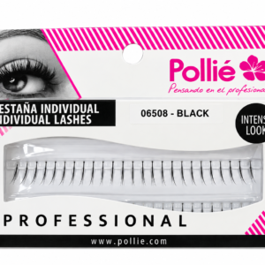 PESTAÑAS INDIVIDUAL CORTAS NEGRAS POLLIE 06508