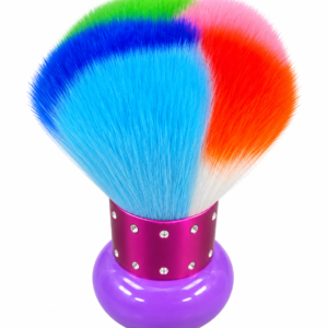 Brocha de polvos cepillo limpiador de polvo de uñas para maquillaje