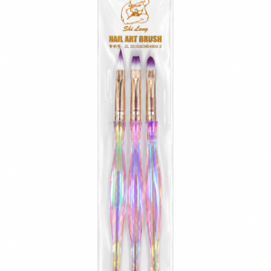 juego de 3 pinceles para decoración de uñas
