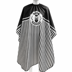 Capa de barberia blanco y negro