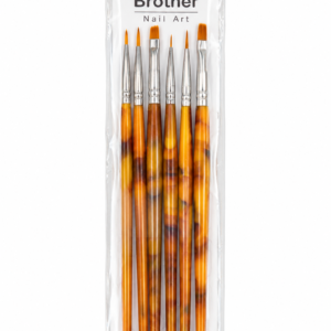 Juego de 6 pinceles para decoración de uñas Brother