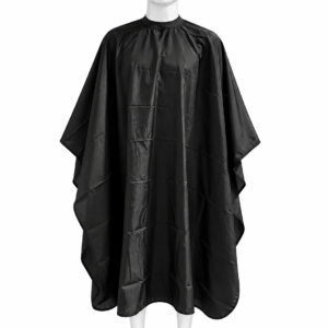 Capa de barberia negra cuello de Goma