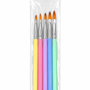 juego de 5 pinceles para decoración de uñas
