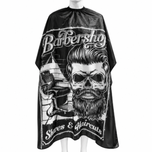 Capa de barberia negro y blanco