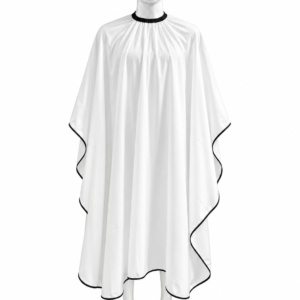 Capa de barberia blanca