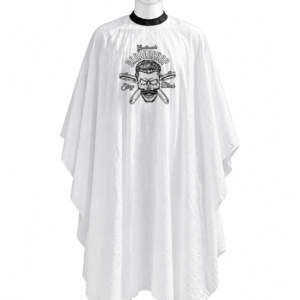 Capa de barberia blanco cuello de Goma