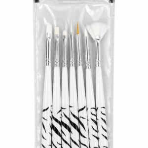 Juego de 7 pinceles zebra para uñas