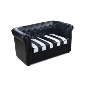 SILLÓN DE ESPERA CHESTER JCO DOS PLAZAS NEGRO