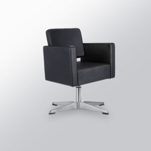 Silla de peluquería en polipiel color negro dora x